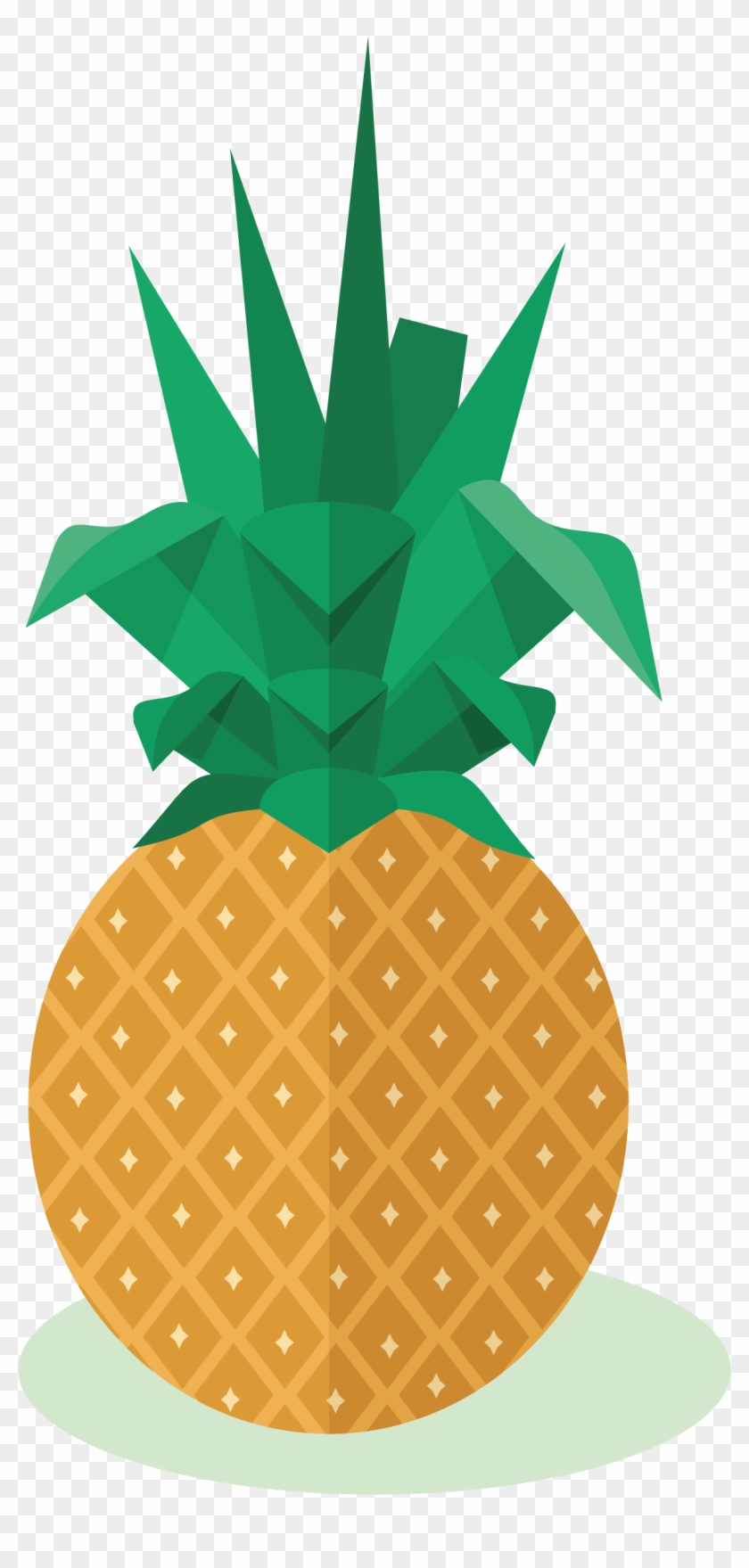 Fecial Clipart Pineapple 1 Pineapple Fruit Clipart - Cartoon Pineapple Draw - Png Download