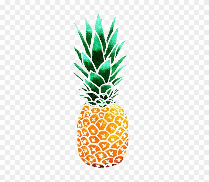 Pear Clipart Pineapple - Watercolor Pineapple - Png Download #641972