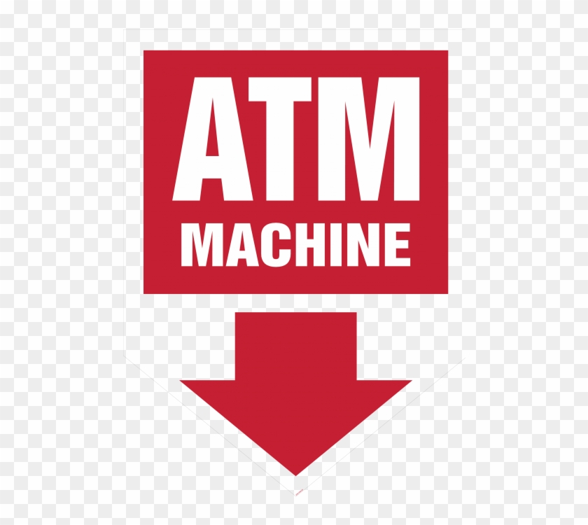 Atm-arrow - Atm Machine Sign Clipart #642124