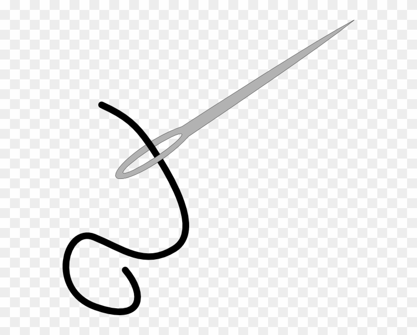 Clip Art Royalty Free Stock Needle Plain Clip Art At - Outline Of Needle - Png Download #642341