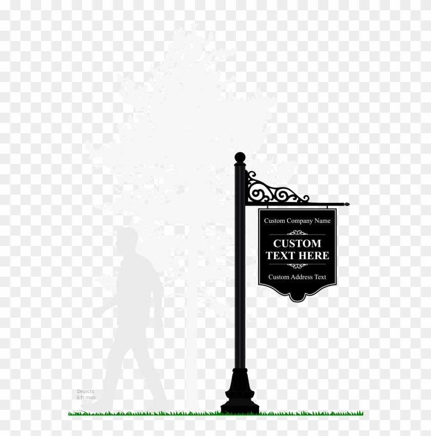 Aluminum Hanging Sign Wide - Billboard Clipart