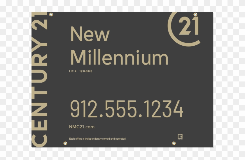 Century 21® Hanging Sign Panels-18x24ho Des1b - Parallel Clipart #642558