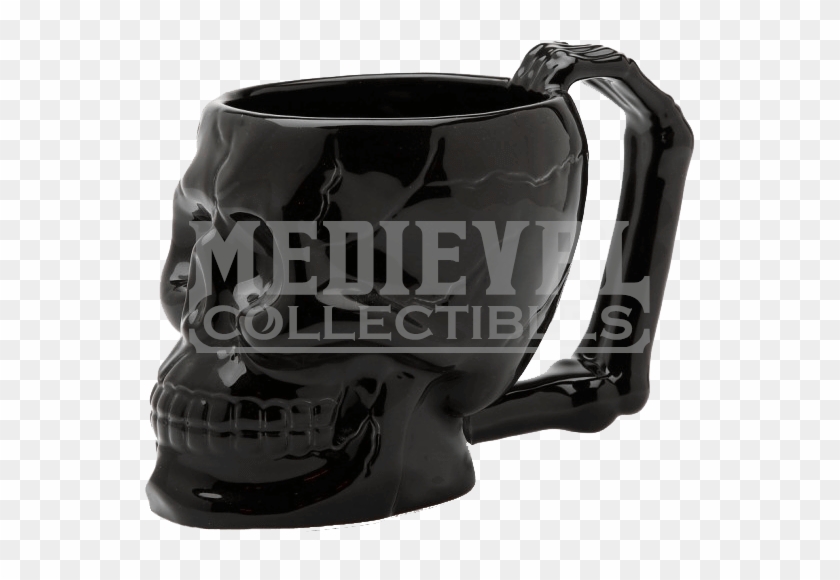 Black Skull Mug - Coffee Cup Clipart #642703