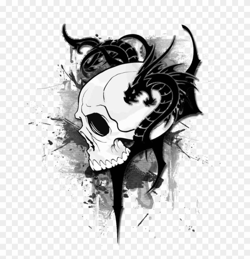 Dank - Free Black And White Skull Clipart #642787