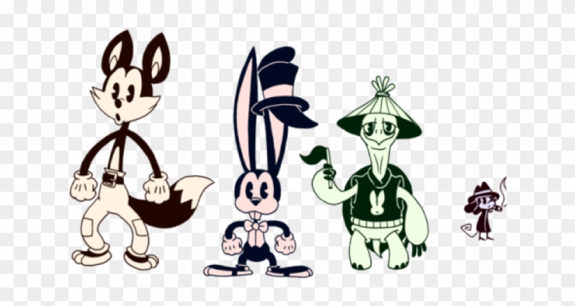 Drawn Raven Ink Blot - Old Toony Styles Clipart