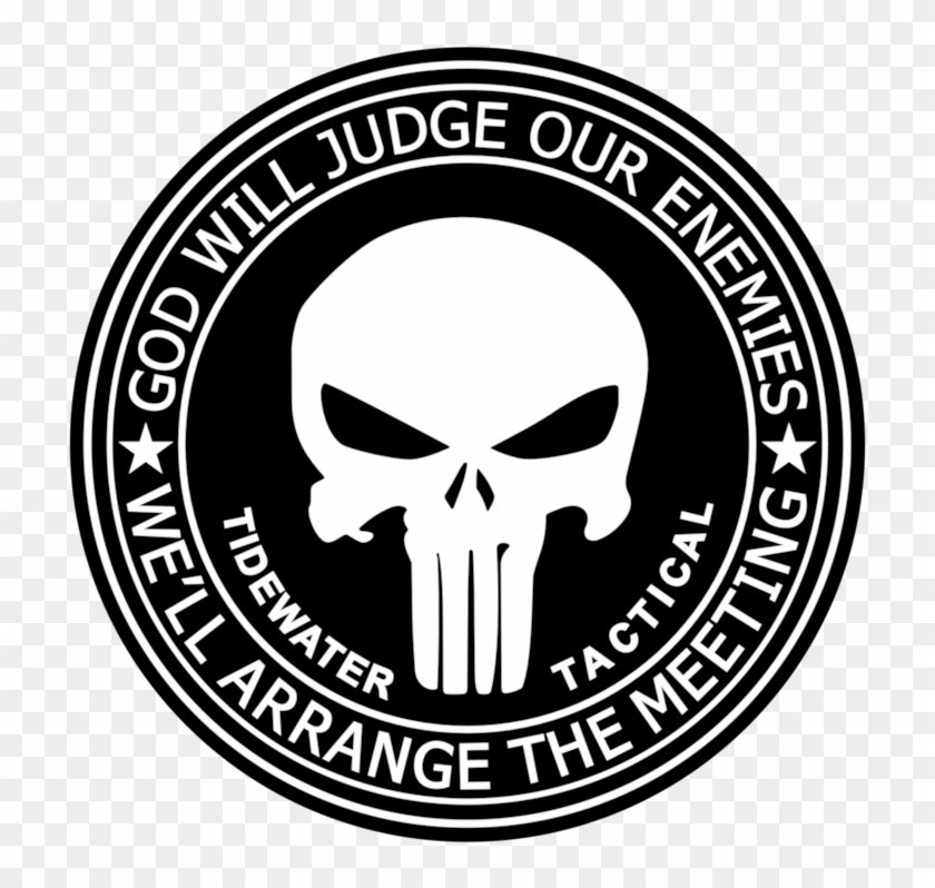 Jpg Black And White Stock The Punisher - Skull Black Water Logo Clipart