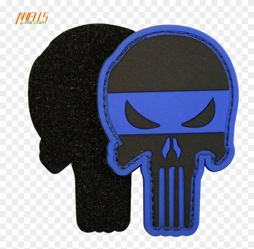 Custom Garment Private Embossed Logos Punisher Skull - Skull Clipart #643448