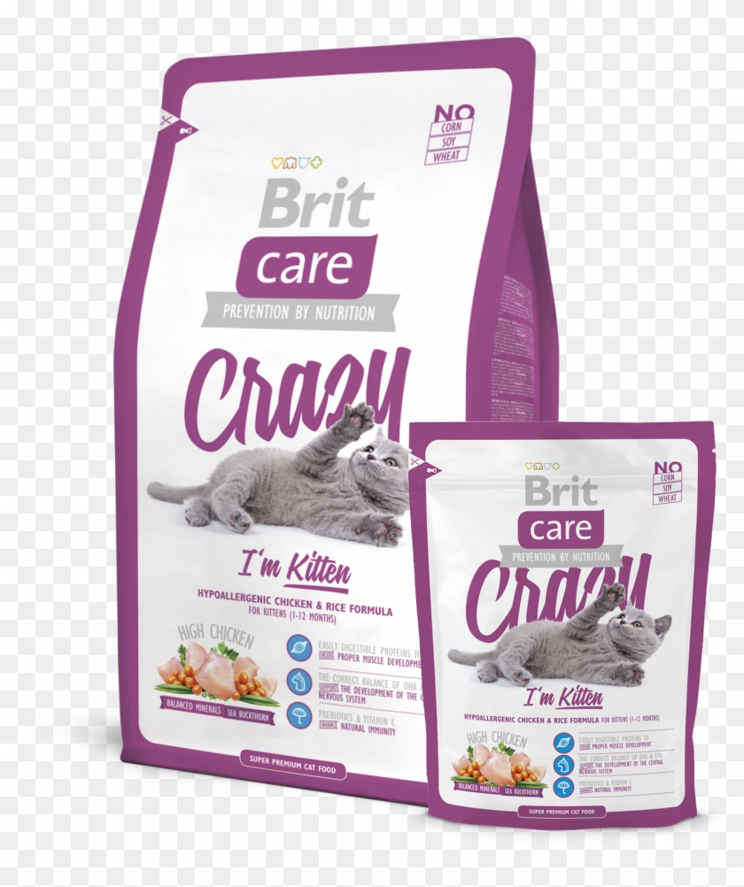 Brit Care Cat Crazy I'm Kitten - Brit Care Kitten Clipart
