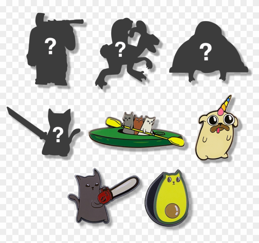 Exploding Kittens Series 2 Blind Bag Pins - Exploding Kittens Pins Clipart #644424