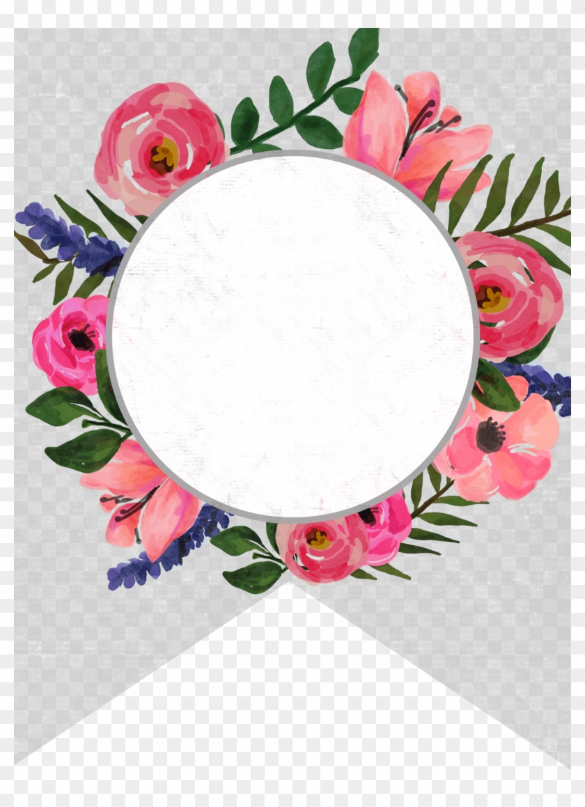 Diy Bunting Banner, Banner Letters, Diy Birthday Banner, - Letter N Banner Floral Clipart