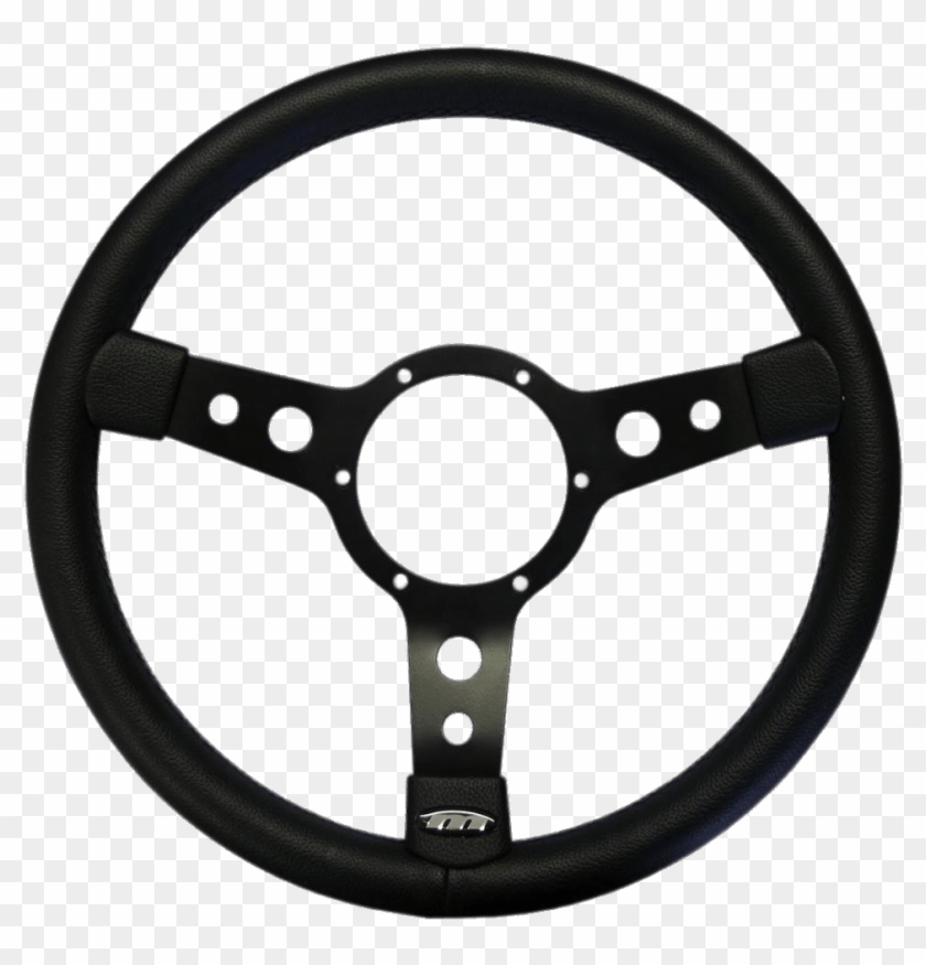Black Steering Wheel - Classic Mini Steering Wheels Clipart #644483