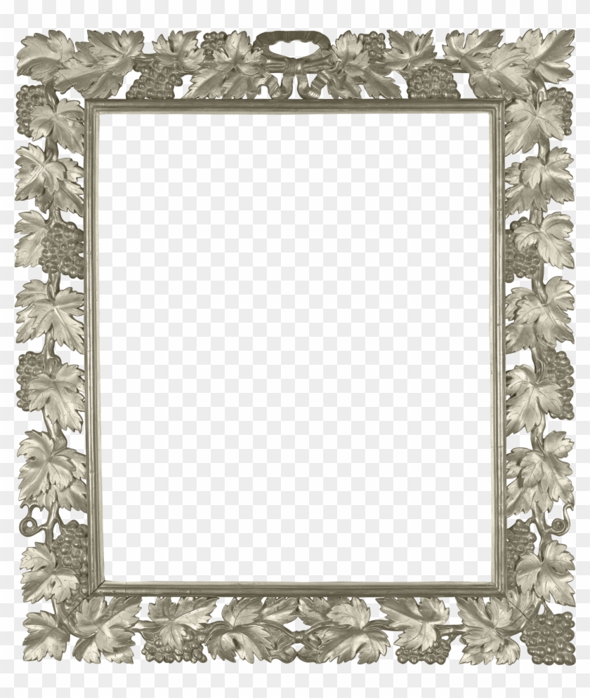 Silver Transparent Png Photo Frame With Vine - Square Gold Border Transparent Clipart #644514