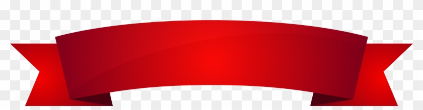 Banner Red Clipart Image - Red Ribbon Banner Png Transparent Png #644695