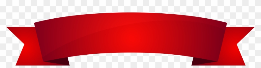 Banner Red Clipart Image - Red Ribbon Banner Png Transparent Png