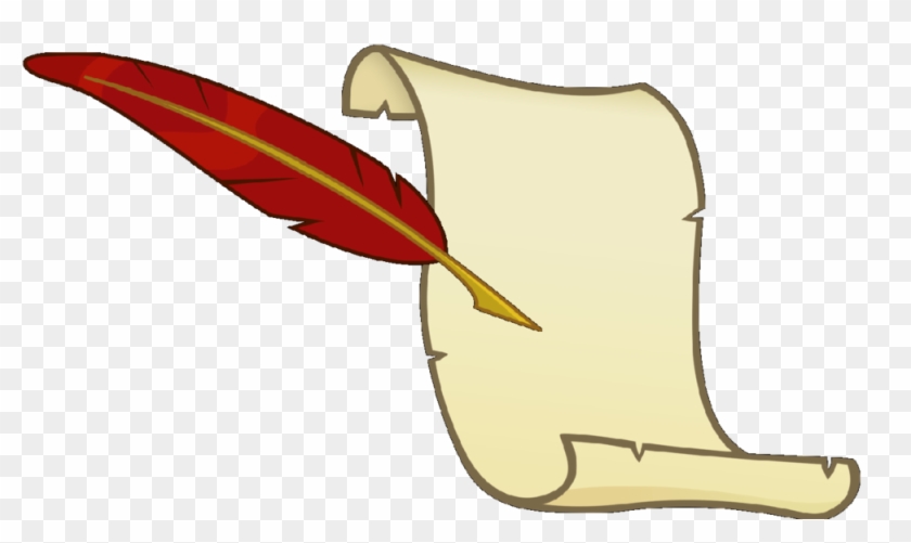 Quill Clipart Scroll - Mlp Scroll Cutie Mark - Png Download