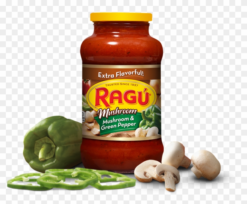 Mushroom & Green Pepper Sauce - Ragù Clipart