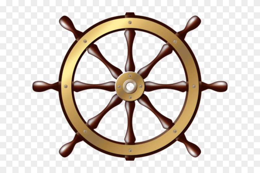 Ships Wheel Clipart - Ship Steering Wheel Clip Art - Png Download #645339