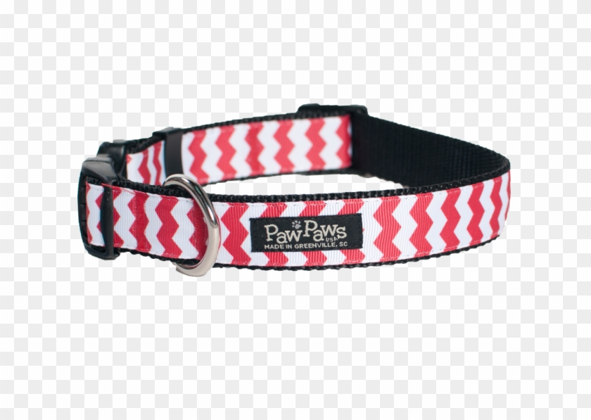 Chevron Dog Collar-red - Strap Clipart