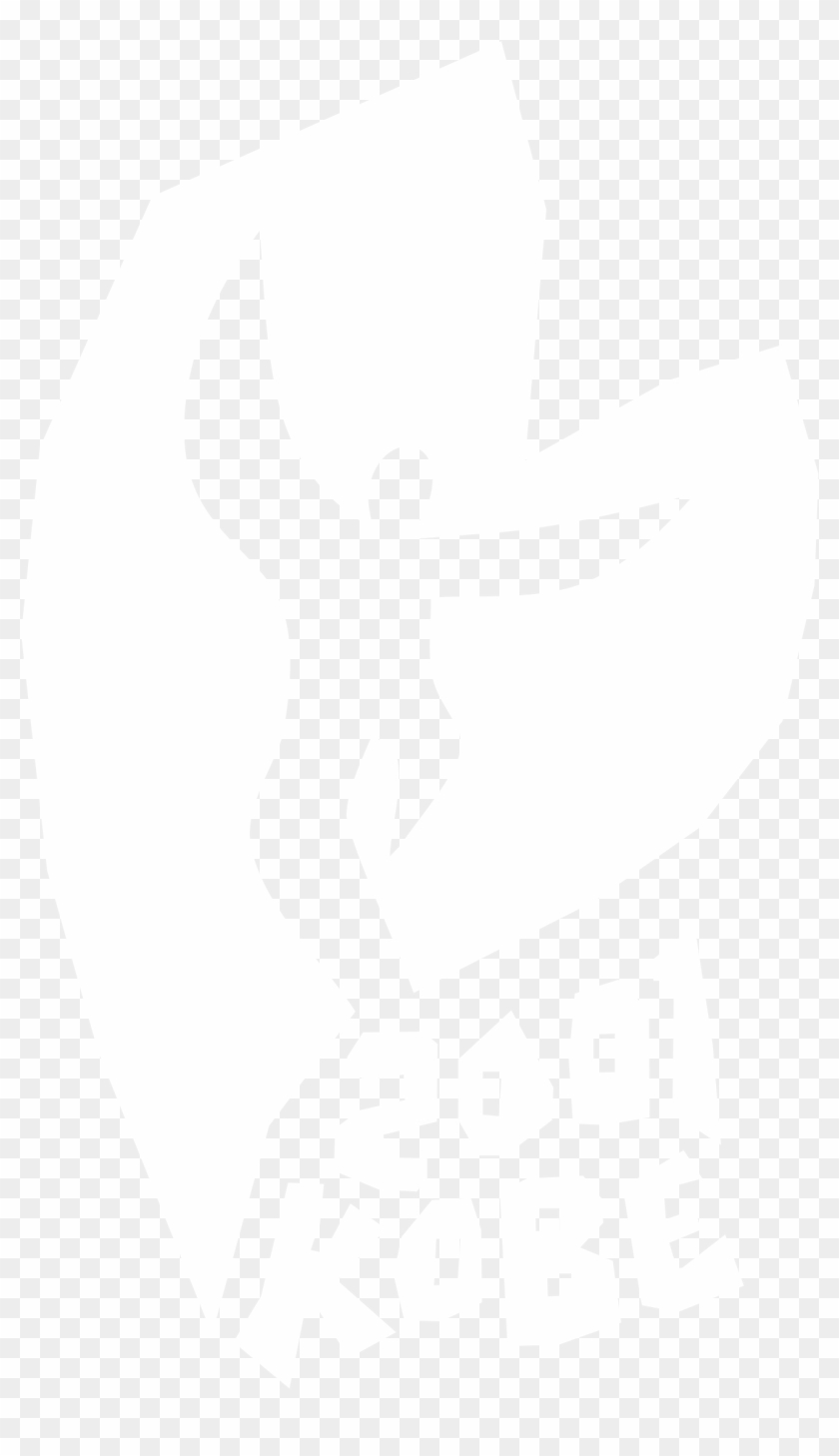 2001 Kobe Logo Black And White - Johns Hopkins Logo White Clipart