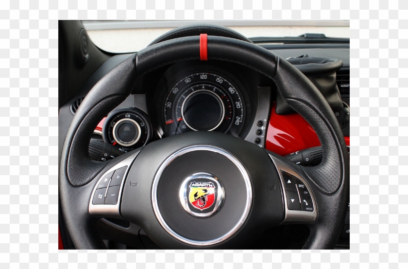 Leather Top Centre Marker For Steering Wheel Clipart