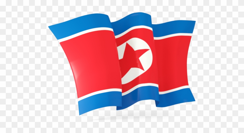 North Korea Flag 3d Waving - North Korea Flag No Background Clipart #646372