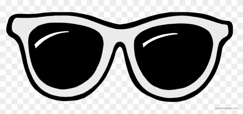 Sun Glasses Svg Transparent Black And White - Clip Art Sunglasses Free - Png Download #646467