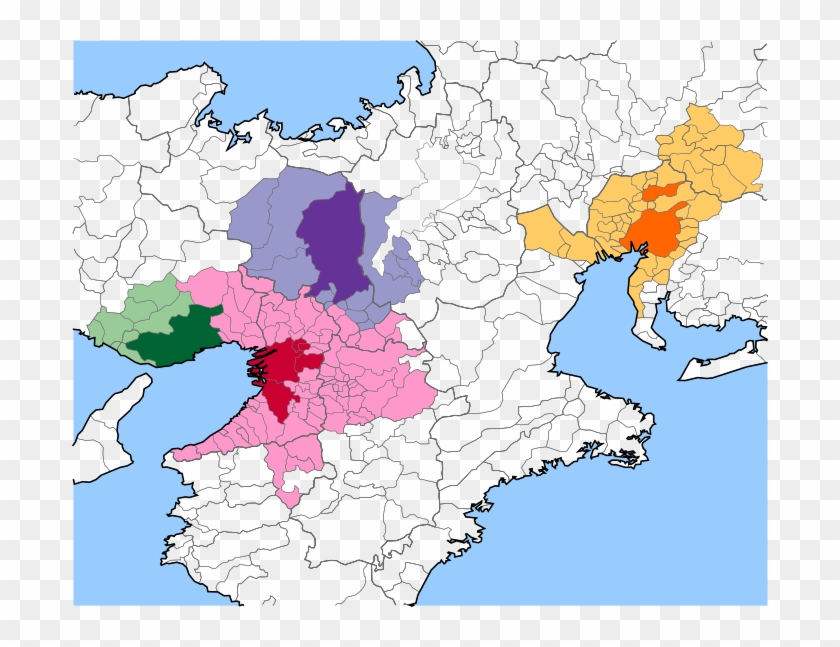 Nagoya Kyoto Osaka Kobe - Japan Major Metropolitan Areas Clipart