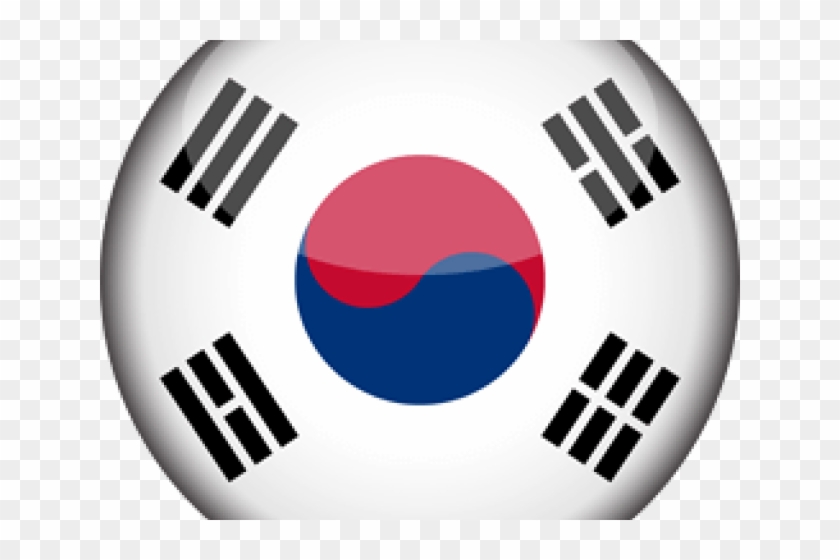 Korea Clipart Korean Flag - South Korea Flag Circle - Png Download #646683
