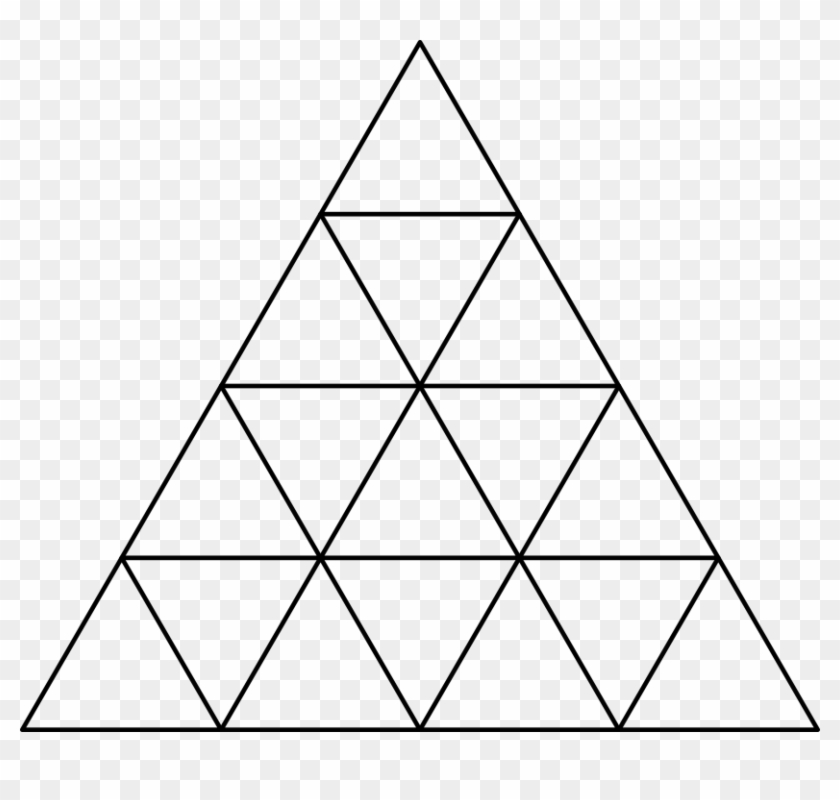 A Gardner Throws 18 Seeds Onto An Equilateral Triangle - Tarsia Maths Puzzles Clipart