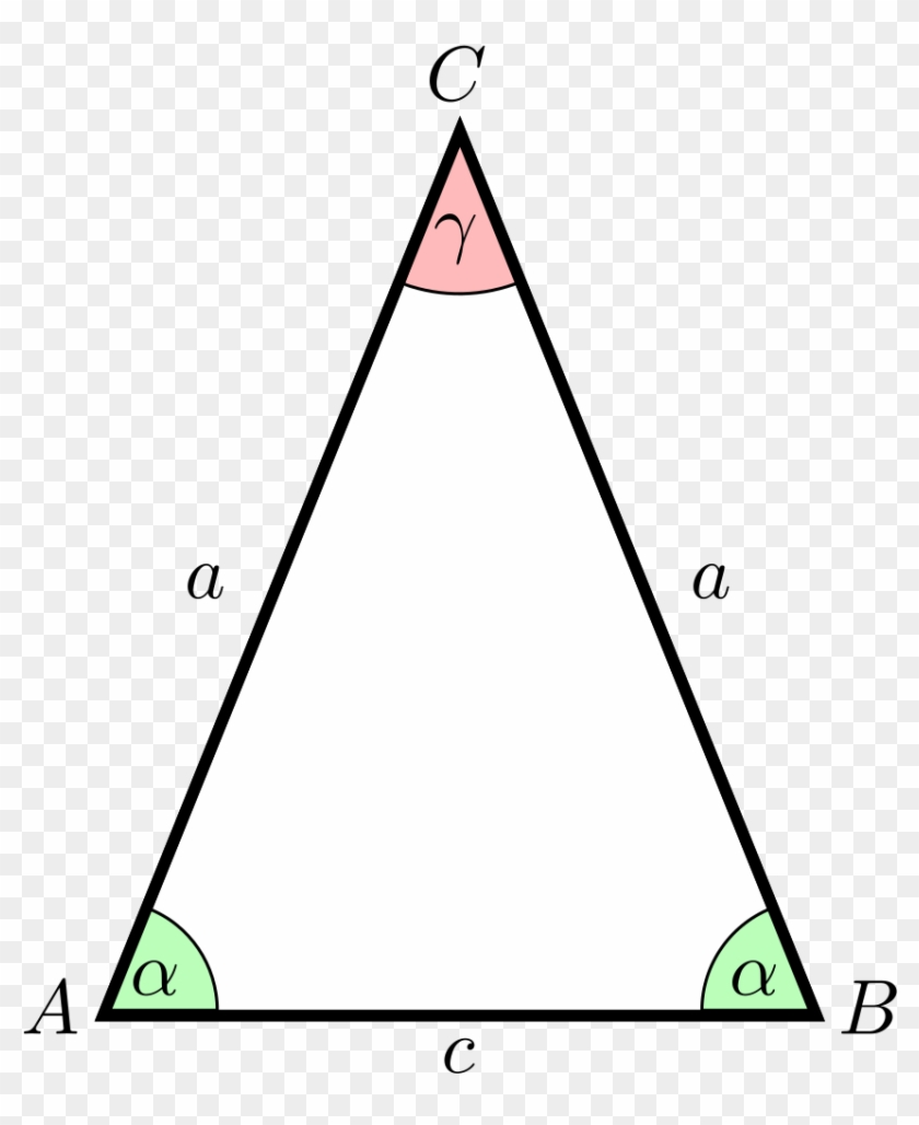 1000 X 1133 5 - Isosceles Triangle With Labels Clipart