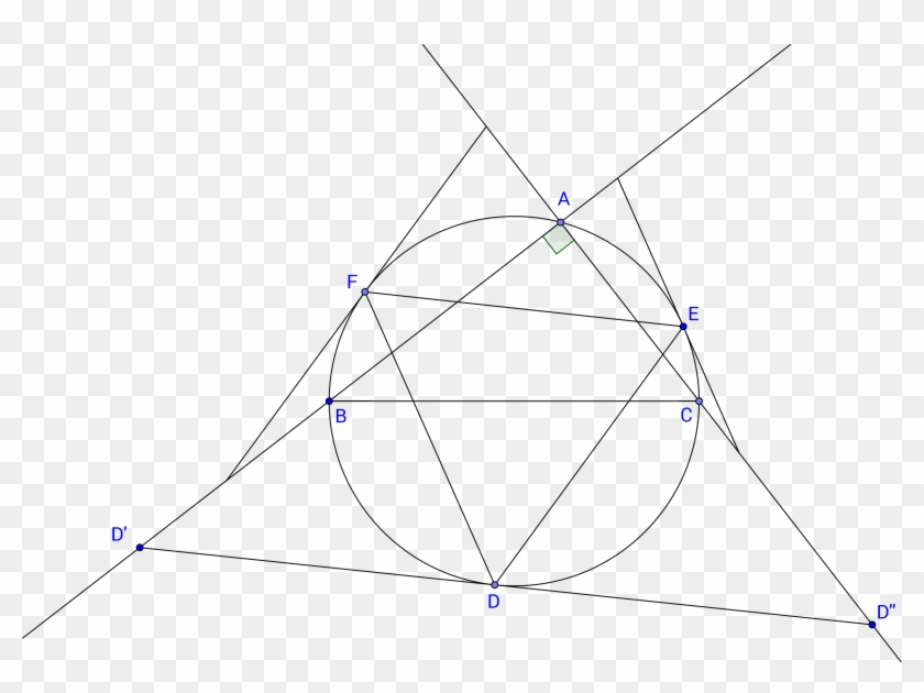 An Equilateral Triangle Formed Using Points Of Tangency - Triangle Clipart #647221