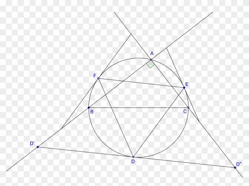 An Equilateral Triangle Formed Using Points Of Tangency - Triangle Clipart