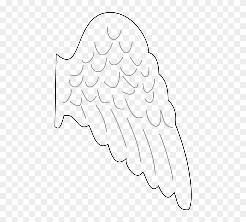 Printable Angel Wing Template Clipart