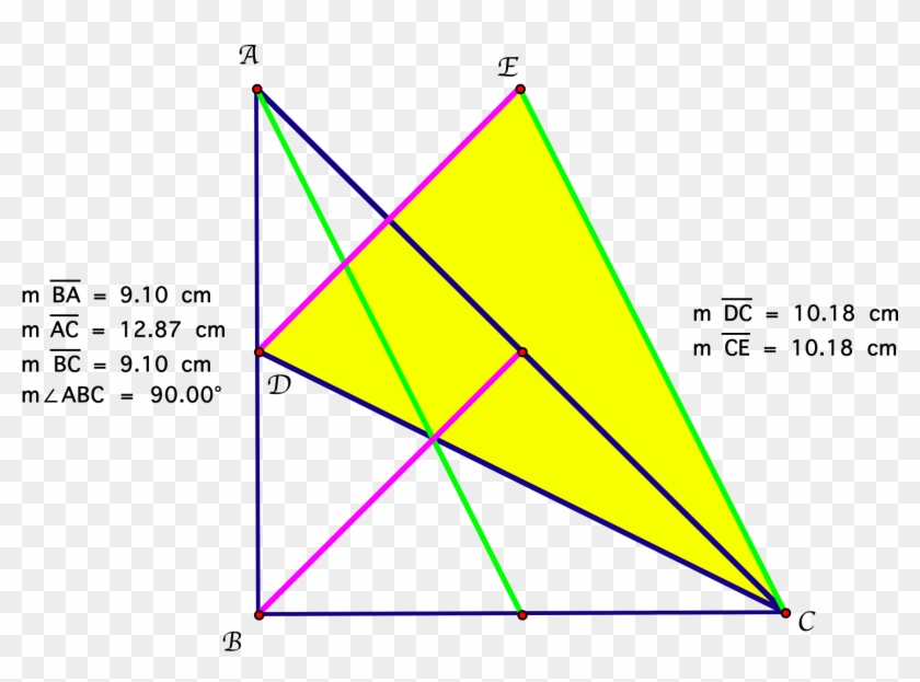 Looking At An Isosceles Triangle, We Know That The - Isosceles Right Triangle Median Clipart #647357