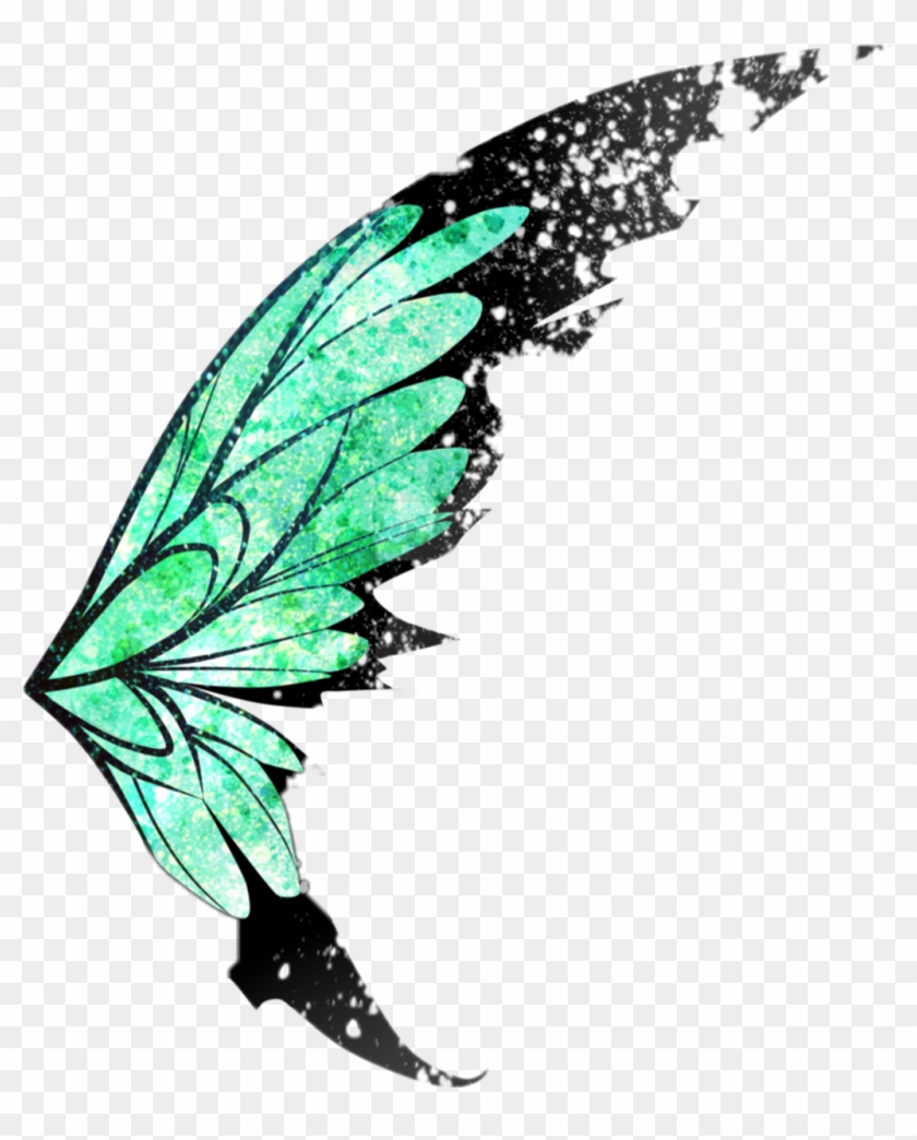 Butterfly Sticker - Fairy Wings Png Clipart
