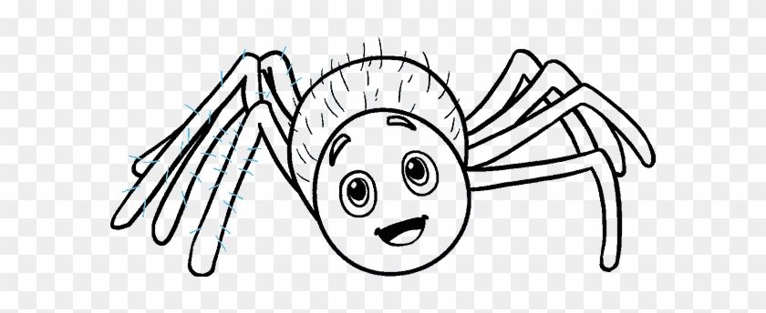 How To Draw A Spider Web With - Drawing Clipart