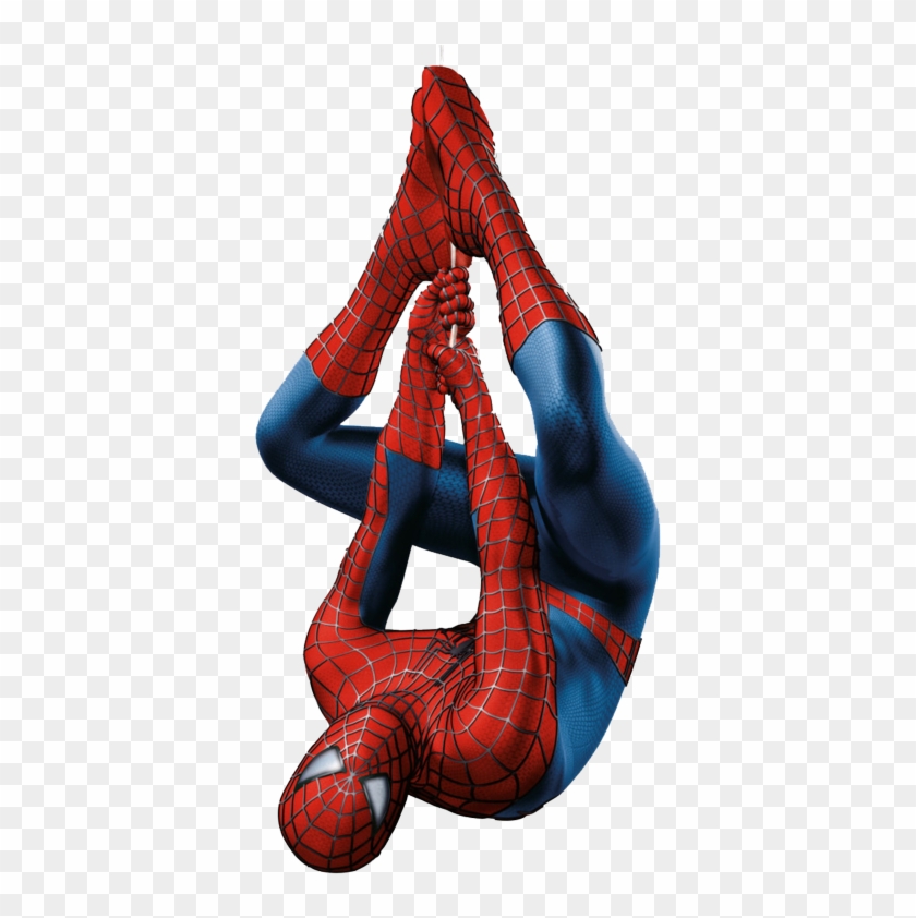Of The Muscle Suit Was To Separate The Forms Into Individual - Spiderman Hanging Upside Down Movie Clipart