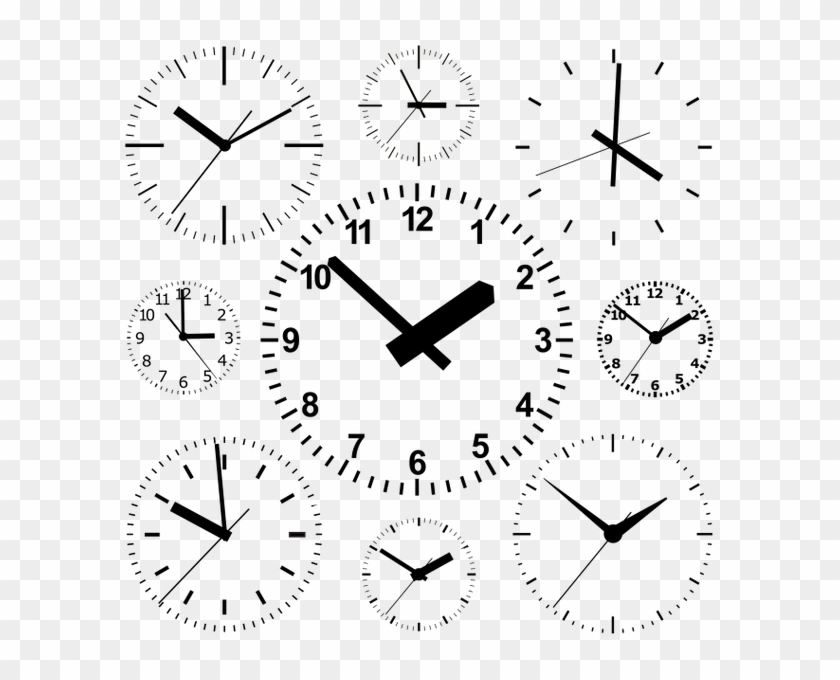 Циферблат Часов Вектор, Стрелки Часов, Clock Face Vector - Циферблат Часов Со Стрелками Картинки Clipart #648119