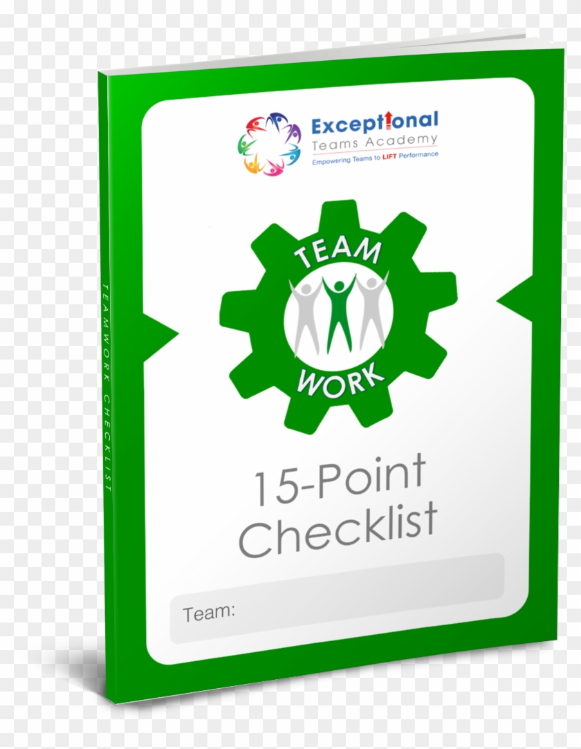 15 Point Teamwork Checklist 3d - Graphic Design Clipart #648231