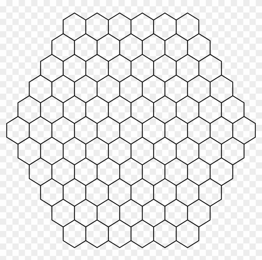 R=6 Hexagonal Board Clipart