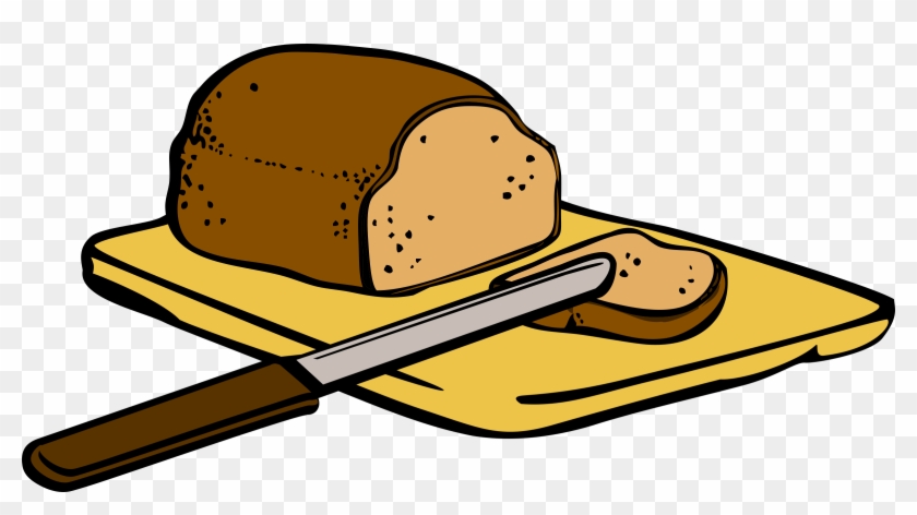 This Free Icons Png Design Of Bread With Knife On Cutting Clipart #649192