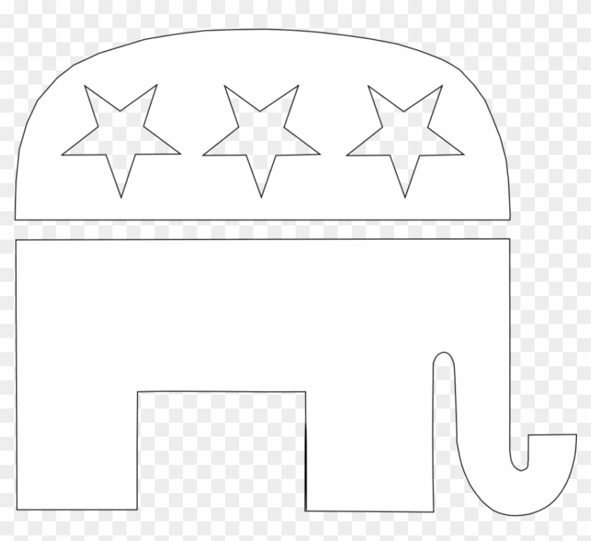Free Png Download Republican Party Png Images Background - Black And White Republican Elephant Clipart