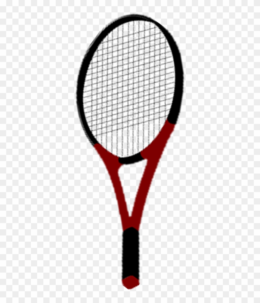 Red And Black Tennis Racket , Png Download - Tennis Racquets Clipart #649259