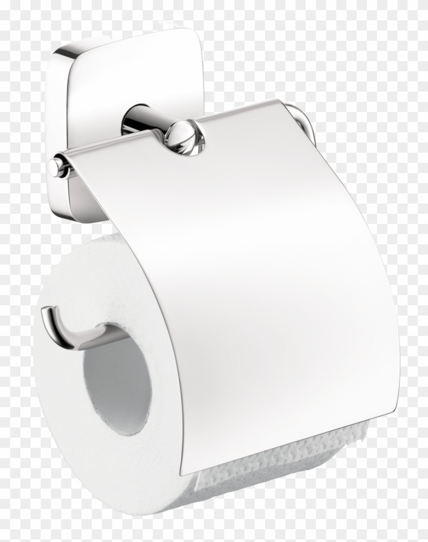 Toilet Paper Holder With Cover Available From The Following - Hansgrohe Pura Vida Accessories Clipart #649305