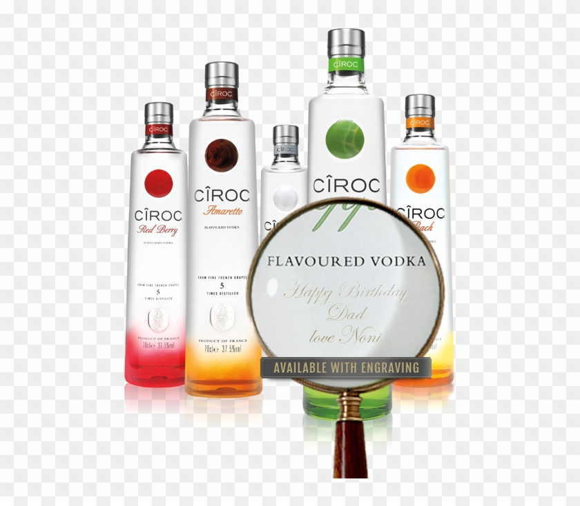 Available With Engraving - Sizes Of Ciroc Clipart