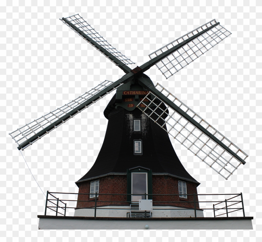 Mill, Windmill, Wing, Wood, Grind, Old, Dutch Windmill - Molino De Viento Png Clipart #650263