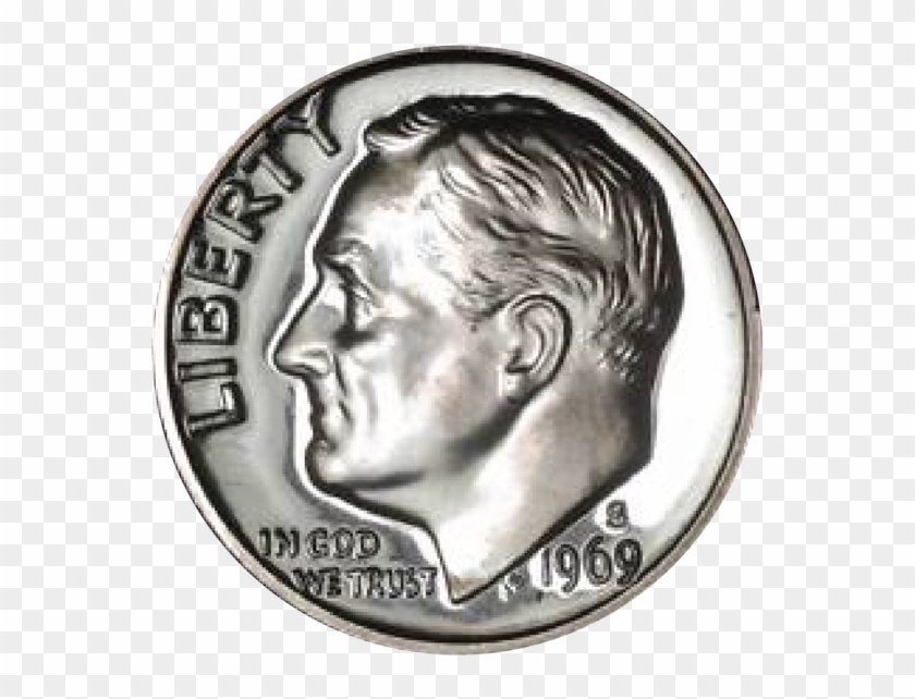 1969 / Roosevelt Dime Gem Proof - Dime Clipart