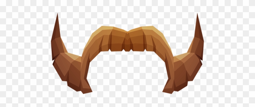 Handlebar Mustache - Horn Clipart