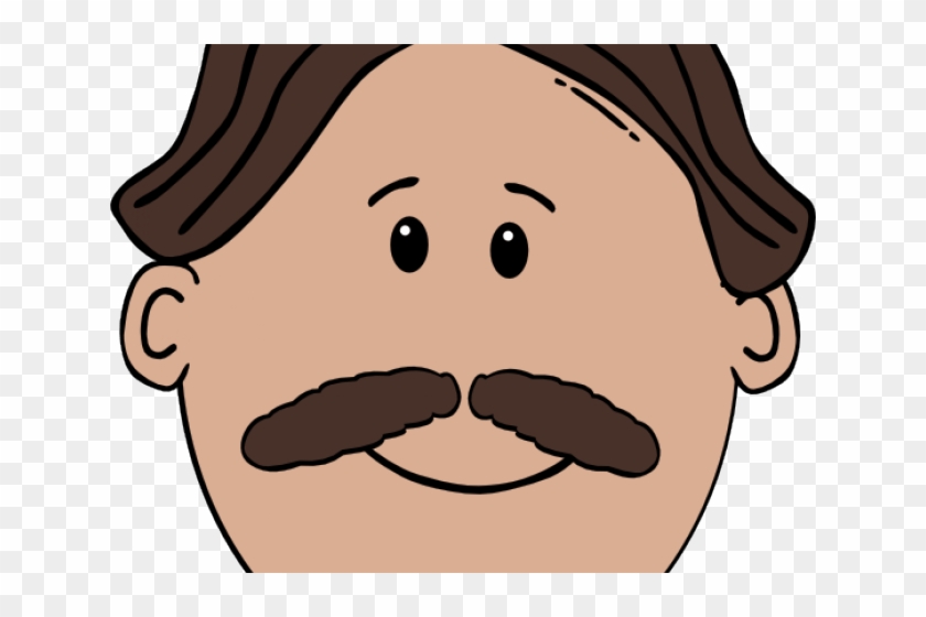 Man With Moustache Clipart - Png Download