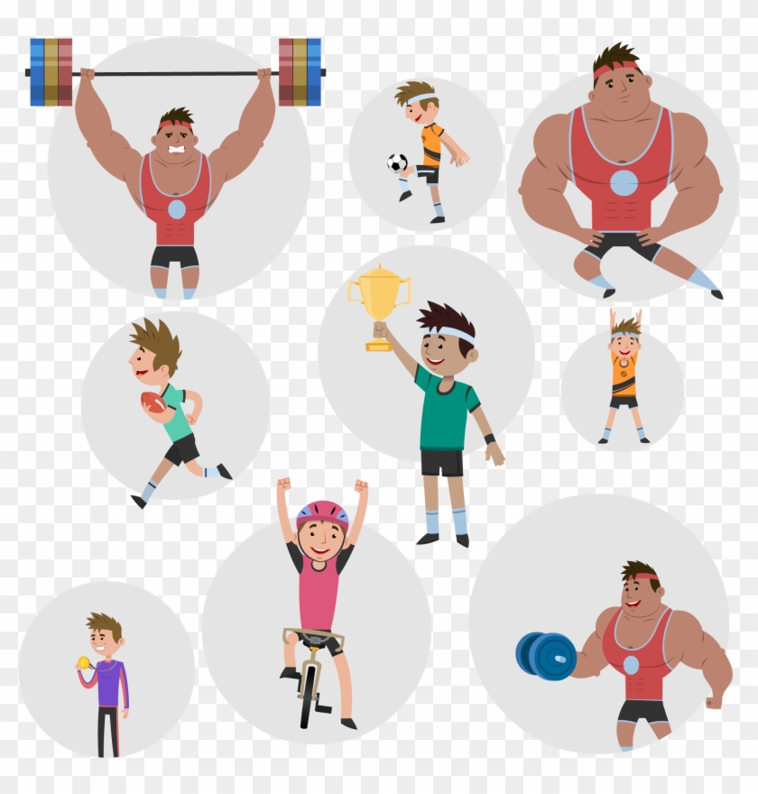 Animated Sports Characters - Animation Clipart #650795